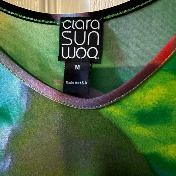 Clara sun woo colorful top size M that would be great as swim coverup! - Picture 2 of 4